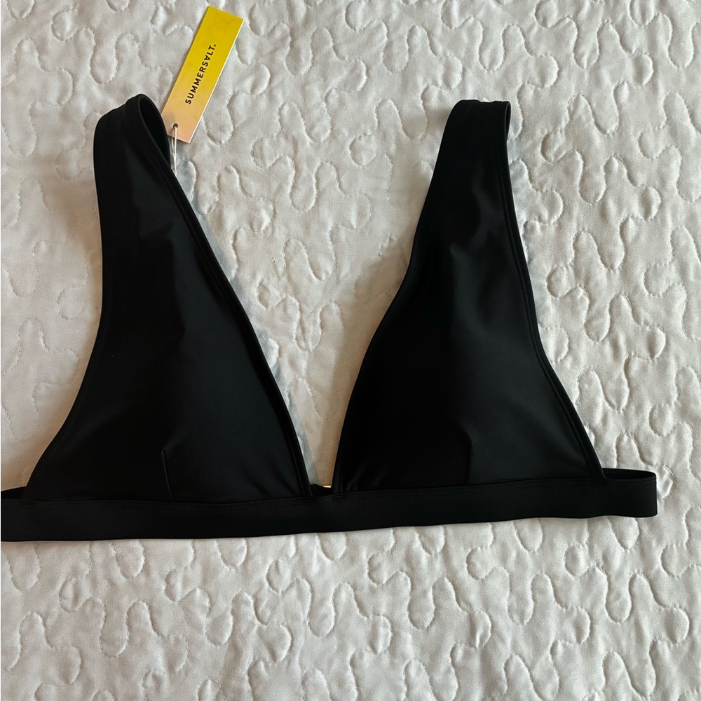 Summersalt black bikini top size 12
